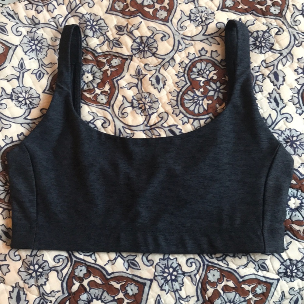 Outdoor Voices Double-Time Navy Bra